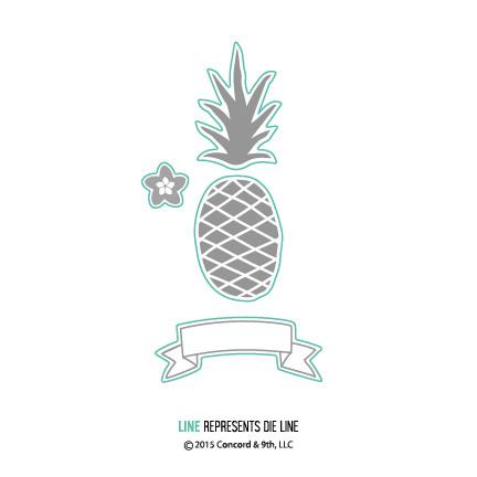 Pop Art Pineapple - Dies