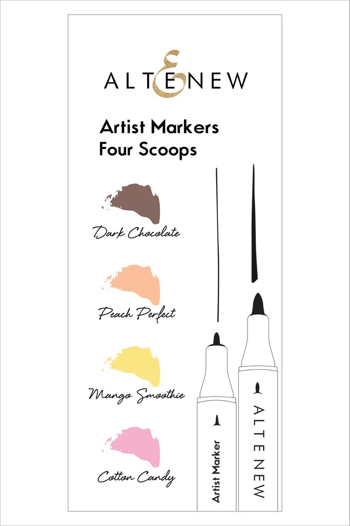 Four Scoops Set - Artist Markers Four Scoops Set - Artist Markers