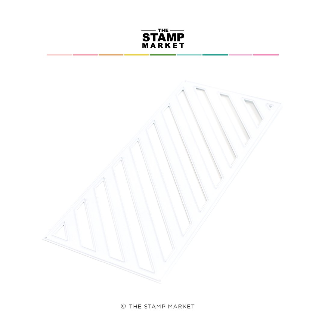 Diagonal Stripes Slimeline - Dies