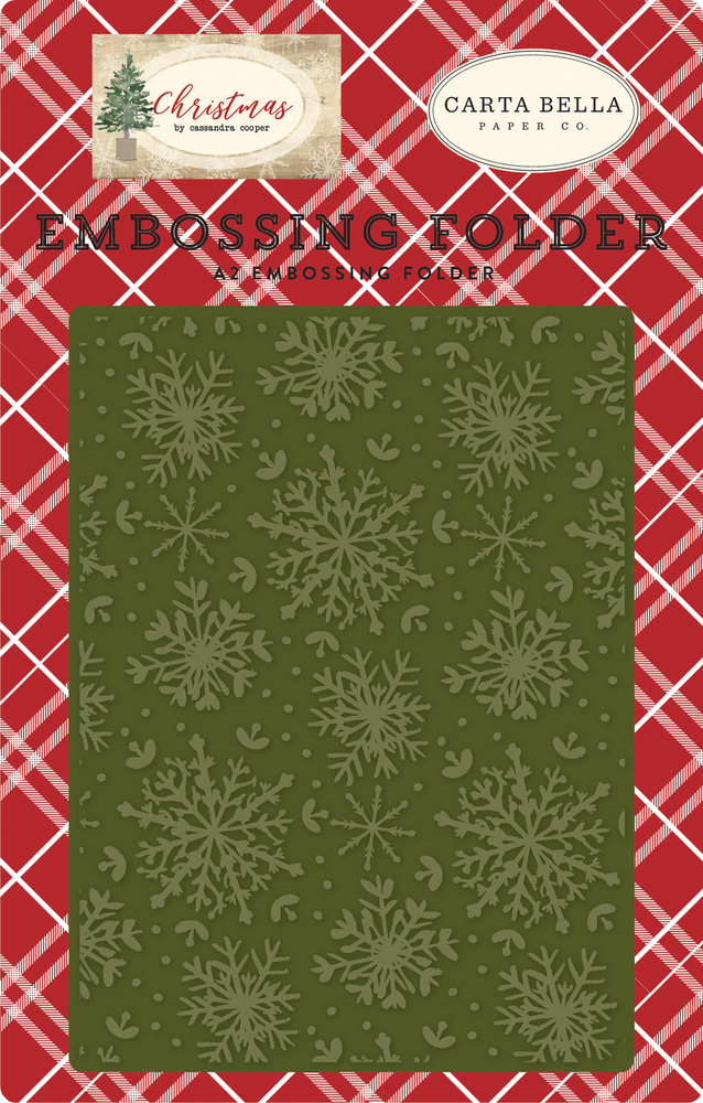 Jolly Snowflakes Embossing Folder - Carta Bella