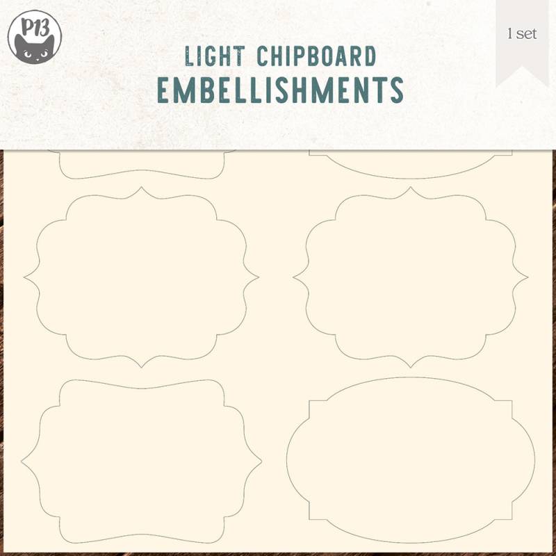 Collection Tags 04 - Light Chipboard Embelishments