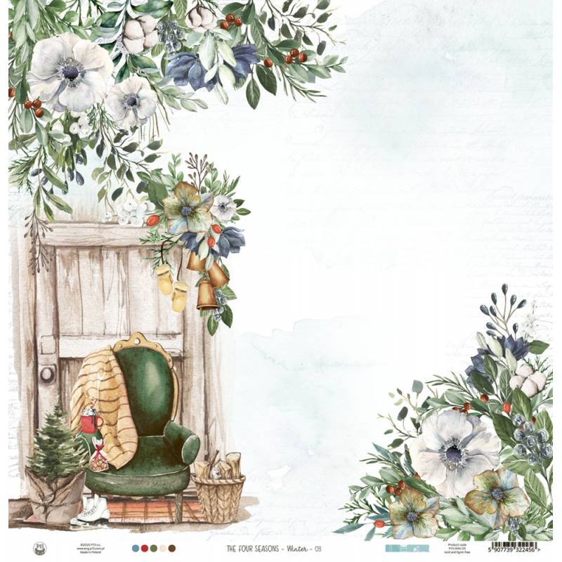 Paper 03 - The Four Seasons - Winter - 12â€œx12"