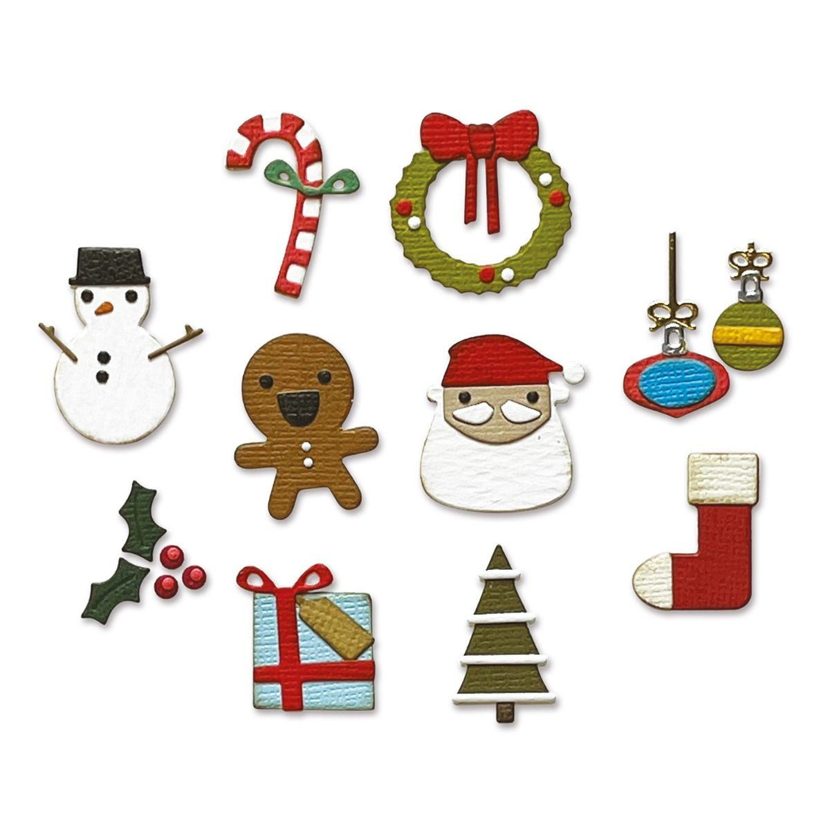 Christmas Minis - Sizzix Thinlits Dies By Tim Holtz Christmas Minis - Sizzix Thinlits Dies By Tim Holtz