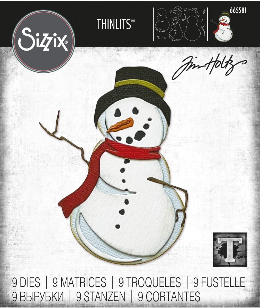 Mr. Frost - Sizzix Thinlits Dies By Tim Holtz Mr. Frost - Sizzix Thinlits Dies By Tim Holtz