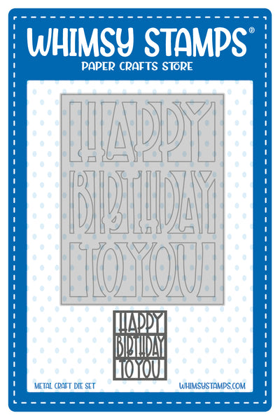 Happy Birthday Coverplate - Die