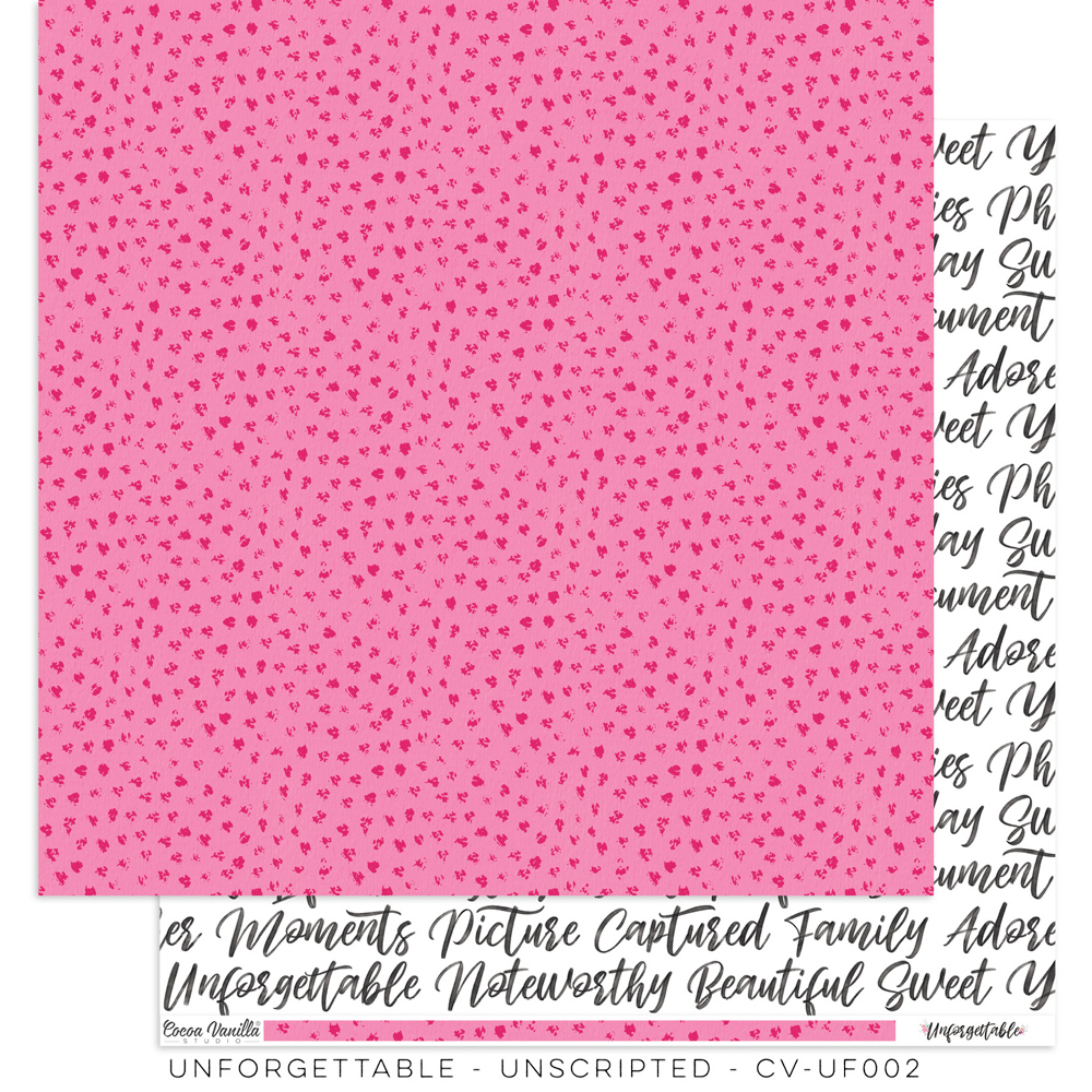 Unscripted - Paper - Unforgettable Unscripted - Paper - Unforgettable