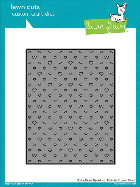 Polka Heart Backdrop: Portrait - Lawn Cuts Polka Heart Backdrop: Portrait - Lawn Cuts