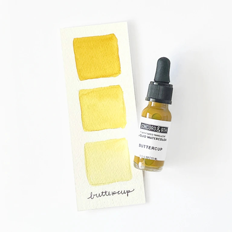 Buttercup - Liquid Watercolor