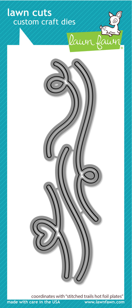 Stitched Trails Hot Foil Plates - Lawn Cuts Stitched Trails Hot Foil Plates - Lawn Cuts