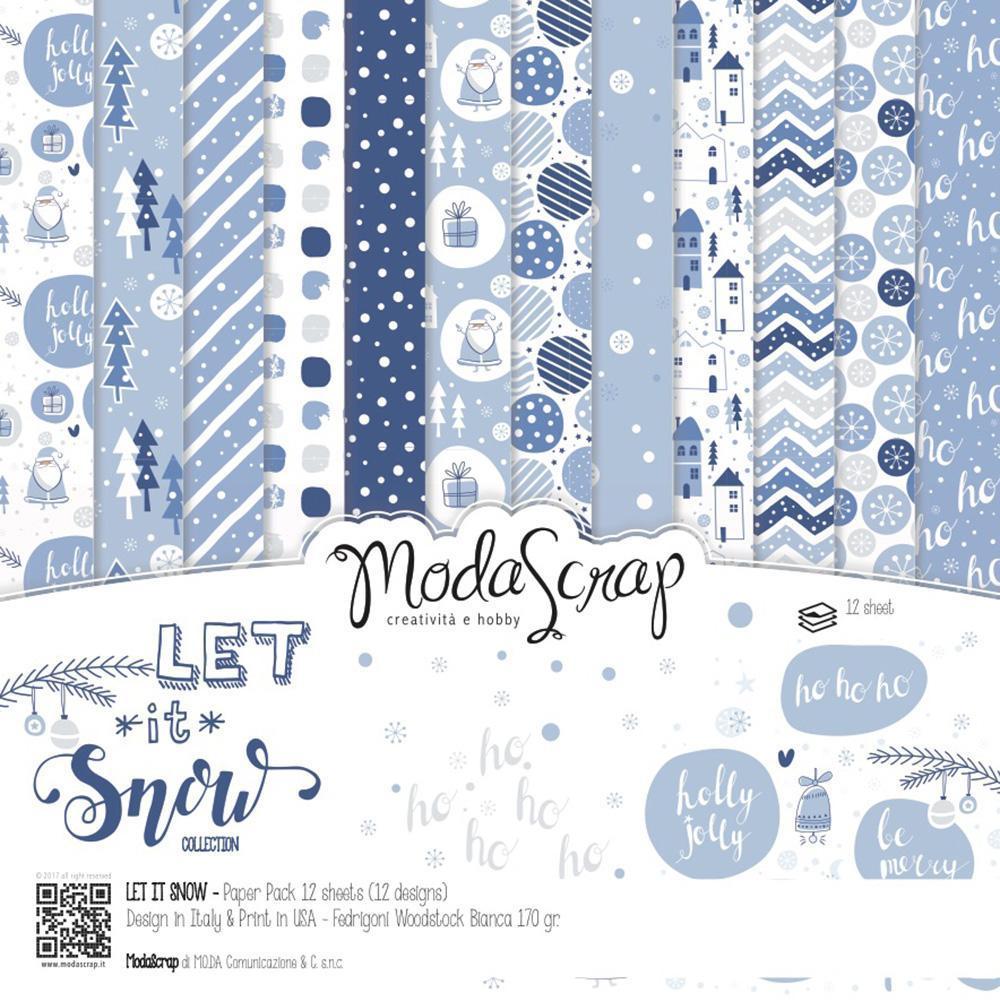 Let It Snow - Elizabeth Craft Designs - 6"x6"