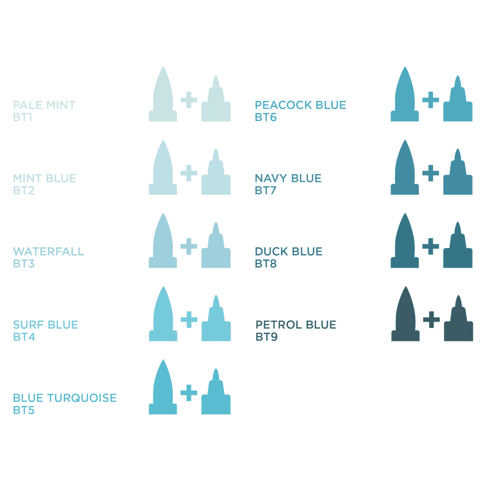 BT1 - Pale Mint - Blue Turquoise