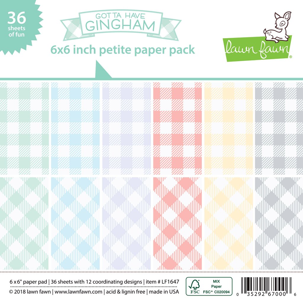 Gotta have Gingham Petite Paper Pack 6x6