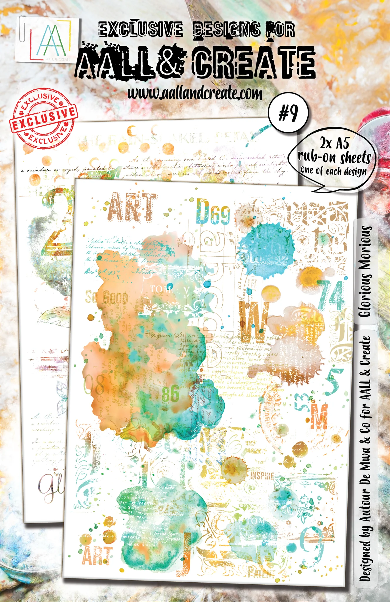 Glorious Morious - #9 - A5 Rub-Ons Glorious Morious - #9 - A5 Rub-Ons