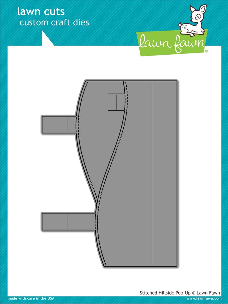 Stitched Hillside Pop-Up- lawn cuts