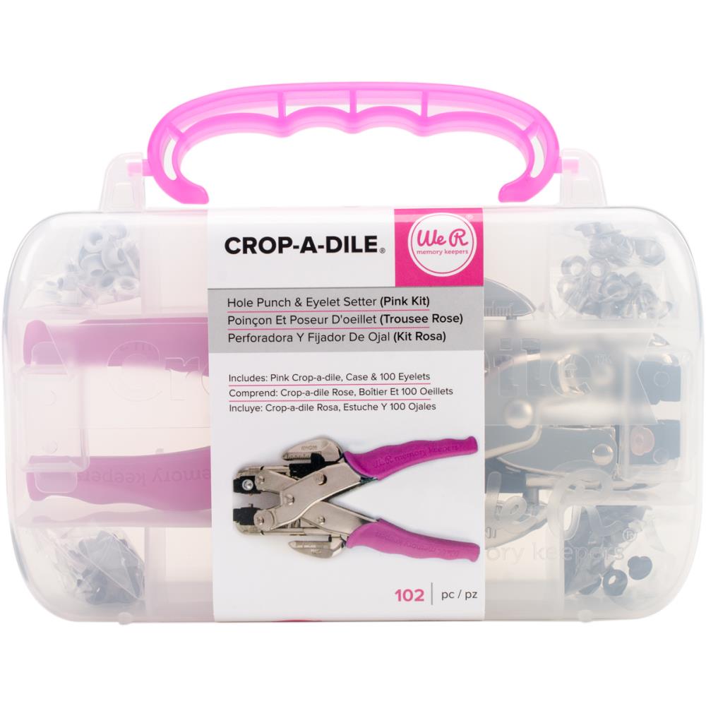 Crop-A-Dile Punch Kit- Pink