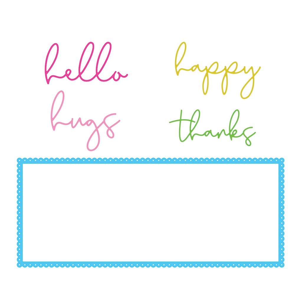 Slimline Sentiments: Eyelet - Honey Cuts