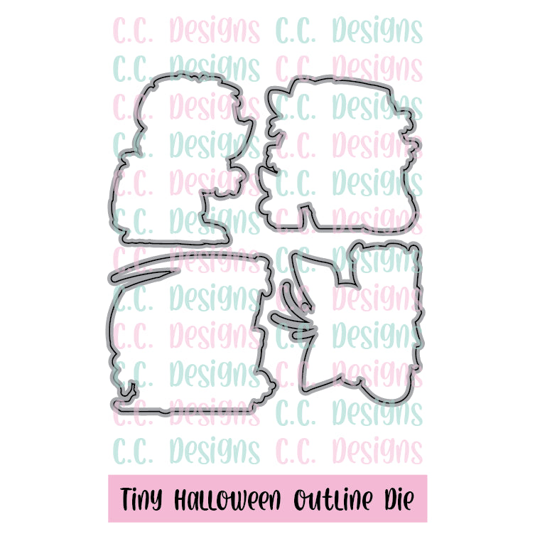 Tiny Halloween - Outline Metal Die