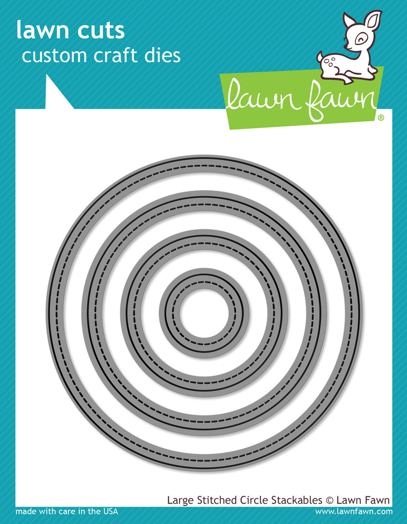 Large Stitched Circle Stackables- lawn cuts