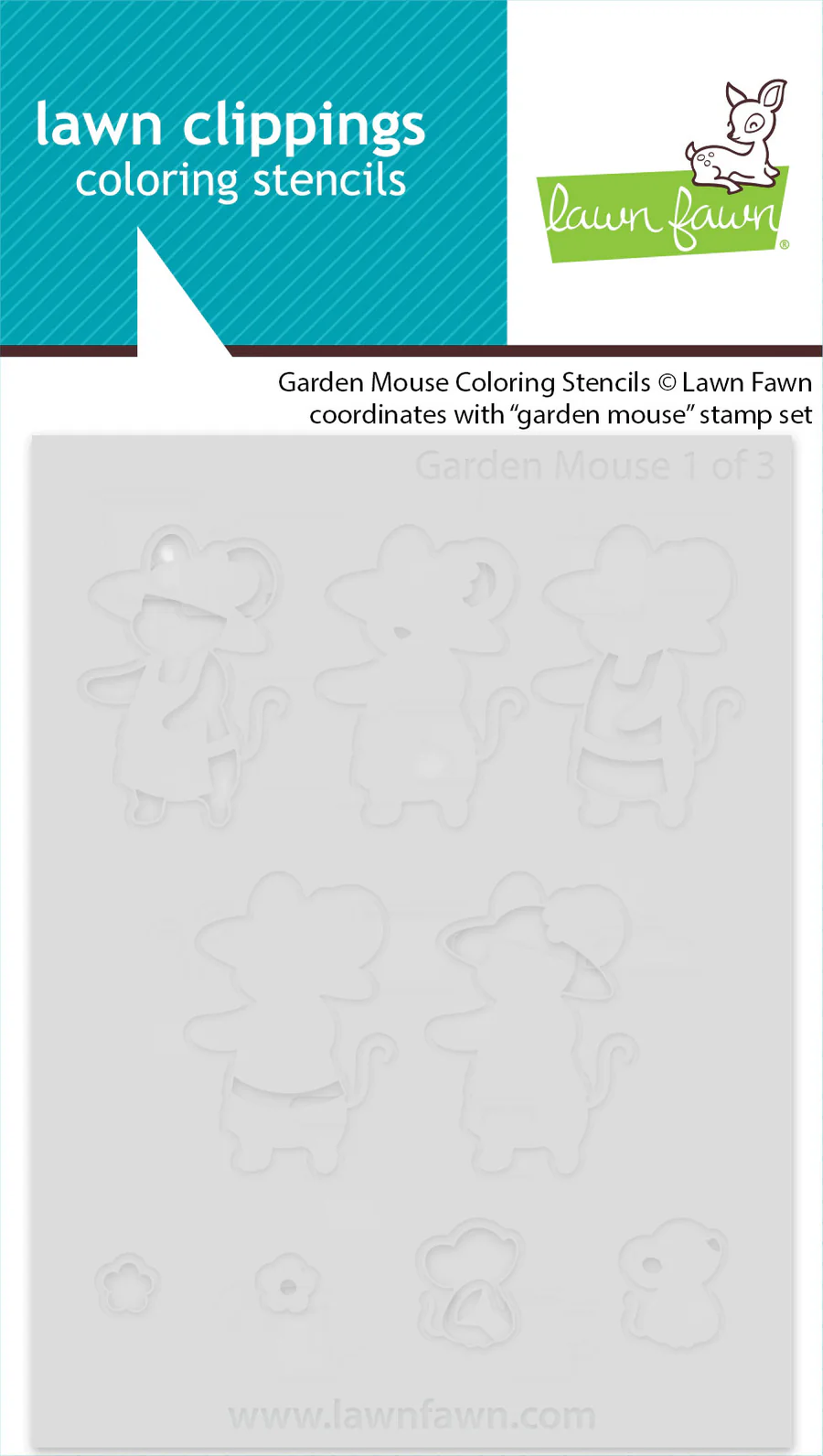 Garden Mouse - Coloring Stencil Garden Mouse - Coloring Stencil