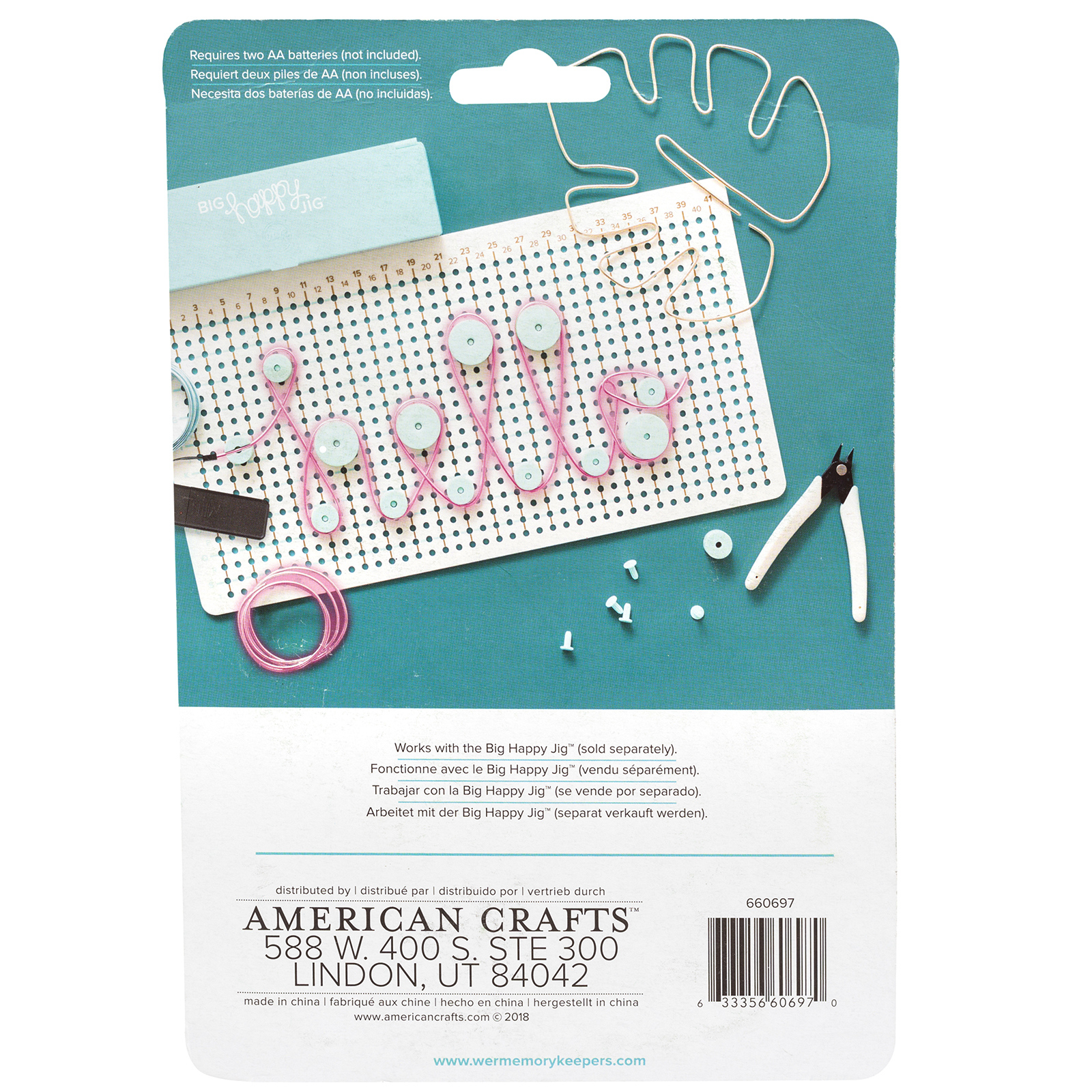 Burnt Orange - Neon Wire - BIG Happy Jig - We R Memory Keepers Burnt Orange - Neon Wire - BIG Happy Jig - We R Memory Keepers