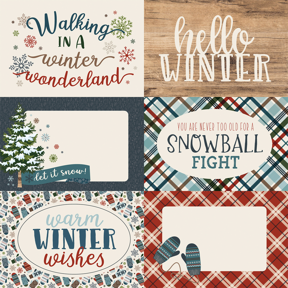 4x6 Journaling Cards - Let it Snow - Carta Bella 4x6 Journaling Cards - Let it Snow - Carta Bella