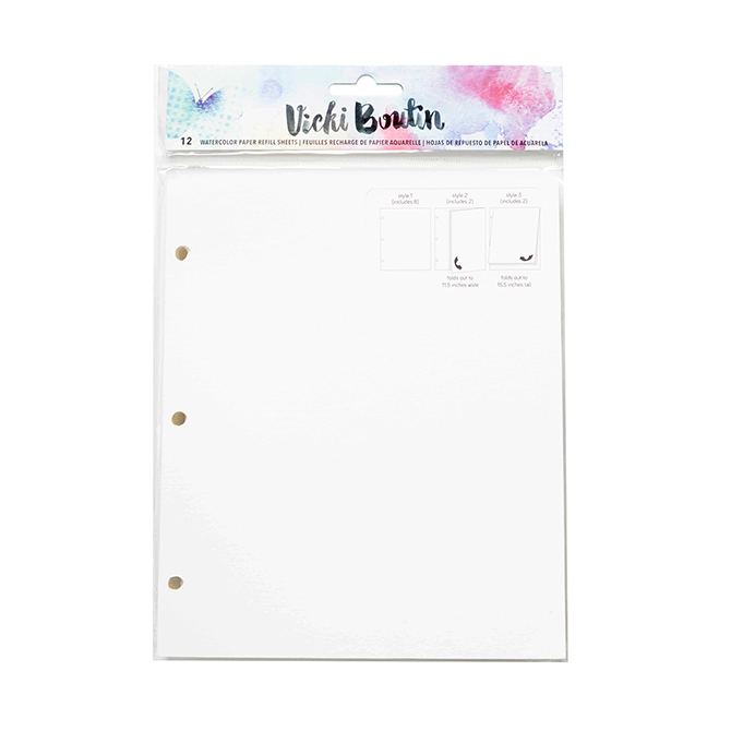 Vicki Boutin - Mixed Media - Watercolor Paper Refill (12 sheets) Vicki Boutin - Mixed Media - Watercolor Paper Refill (12 sheets)