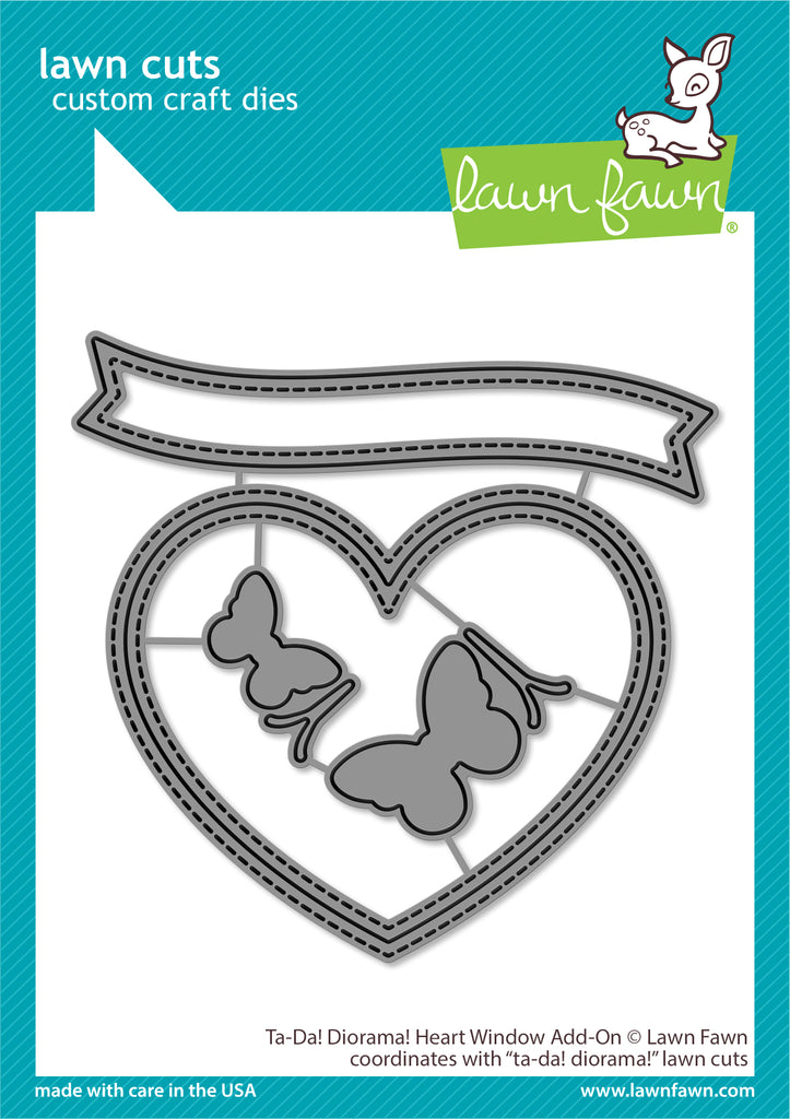 Ta-Da! Diorama! Heart Window Add-On - Lawn Cuts