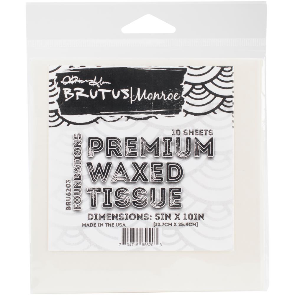 Brutus Monroe 5"X10" Vellum Like Waxed Tissue 10/Pkg Brutus Monroe 5"X10" Vellum Like Waxed Tissue 10/Pkg