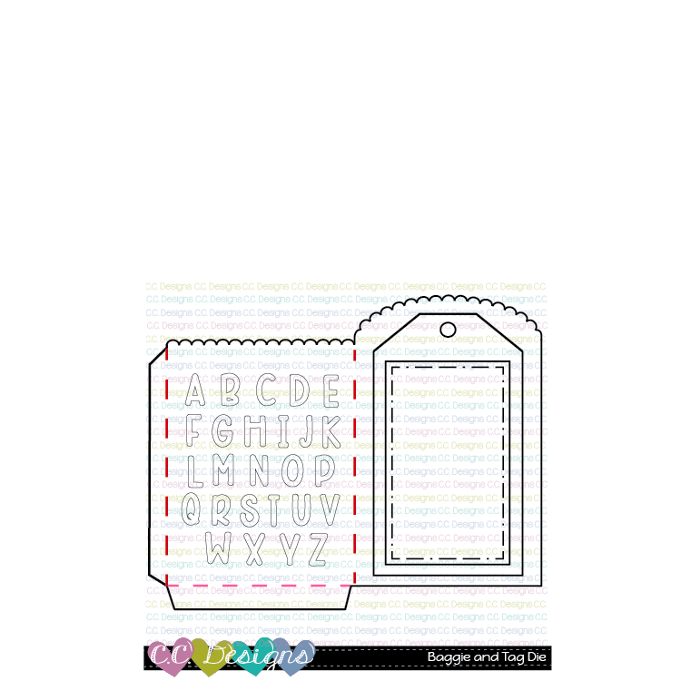 Baggie and Tag - Outline Metal Die Baggie and Tag - Outline Metal Die