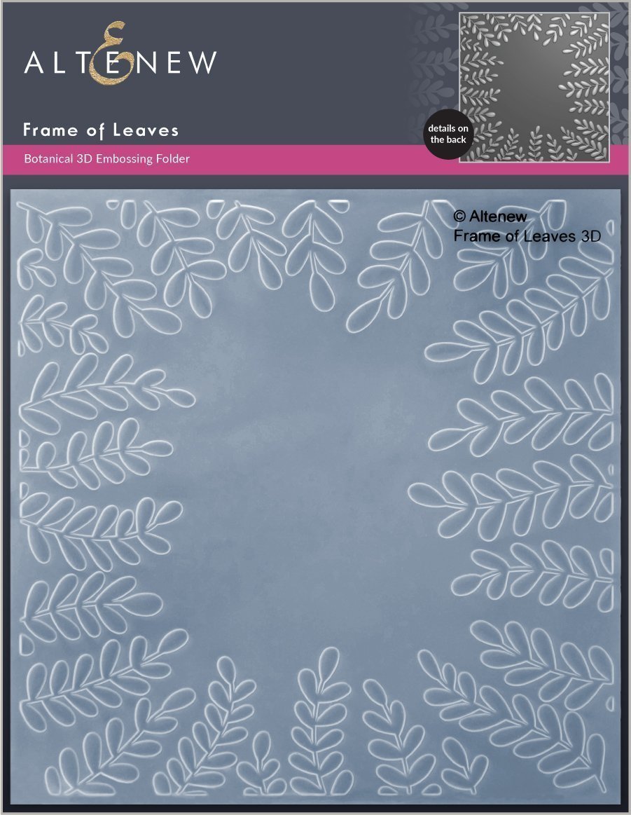 Frame of Leaves 3D - Embossing Folder