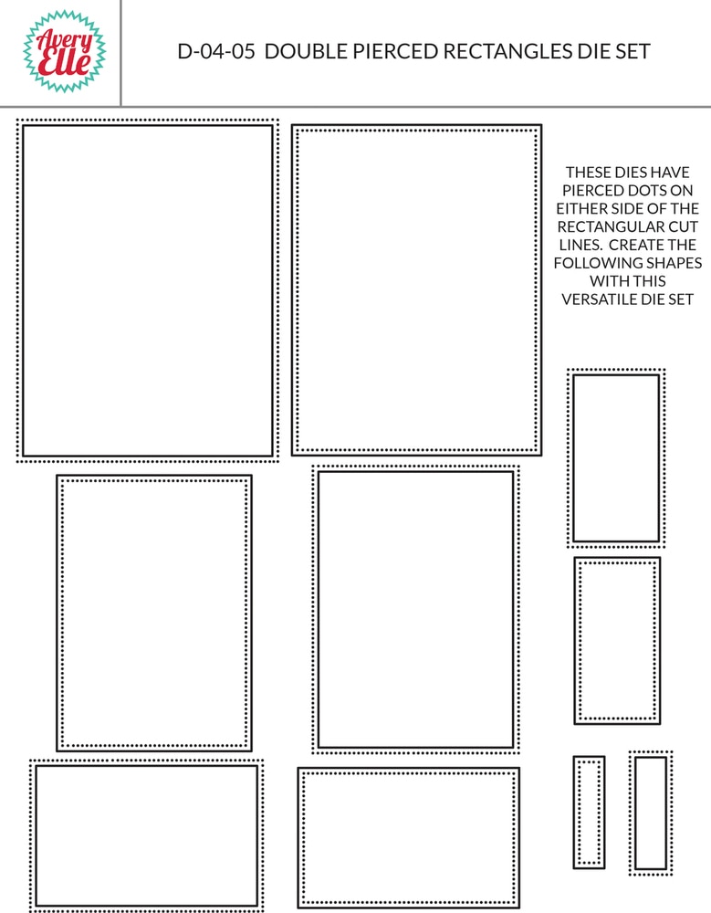 Double Pierced Rectangles - Elle-ments