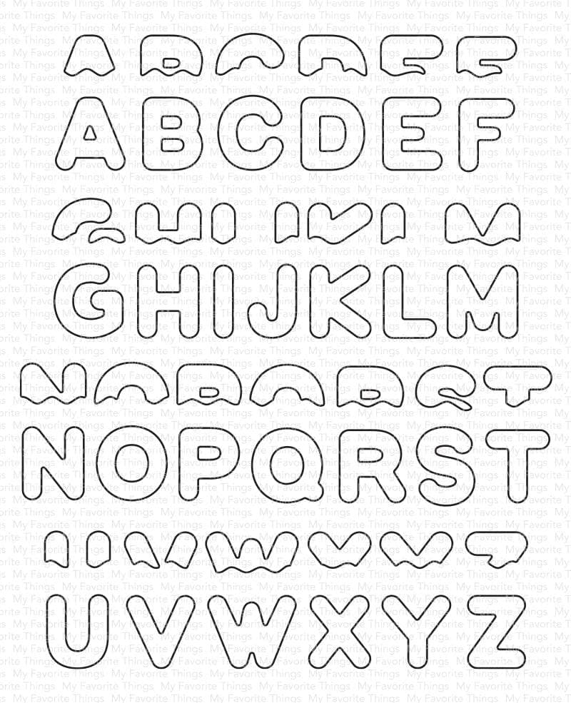 Frosted Alphabet - Die-namics