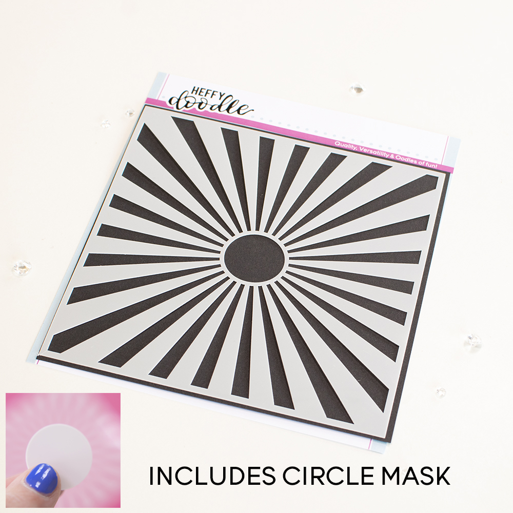 Simple Sunburst - Stencil