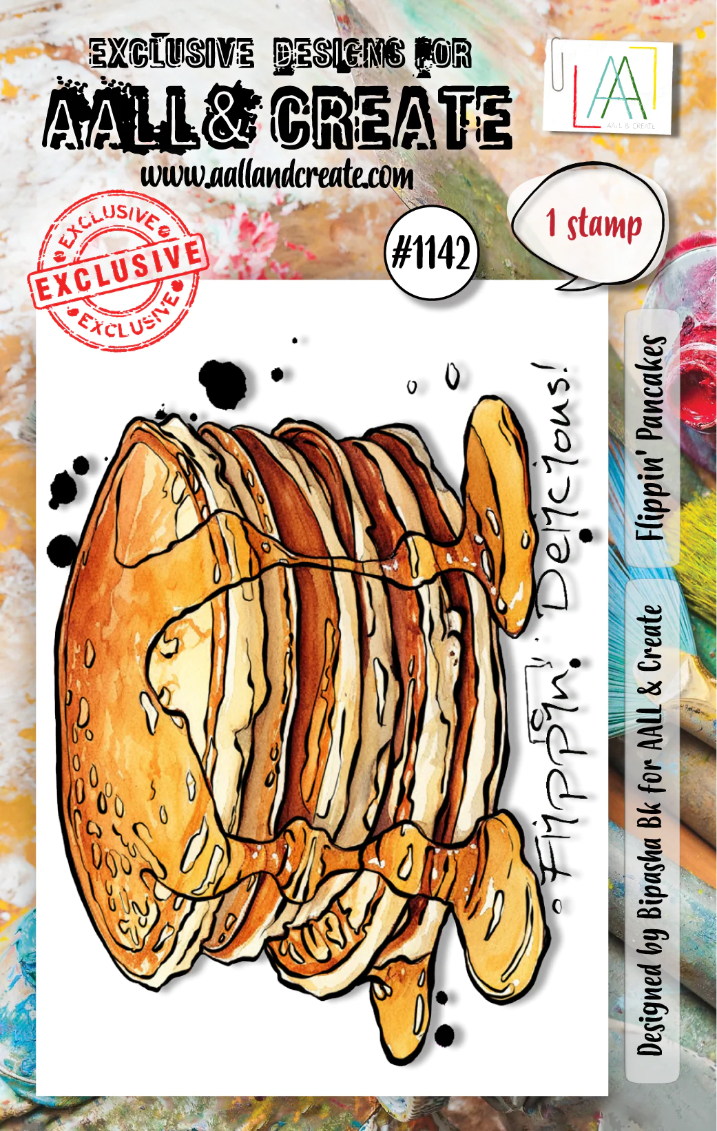 Flippin' Pancakes - #1142 - A7 Stamp Set Flippin' Pancakes - #1142 - A7 Stamp Set