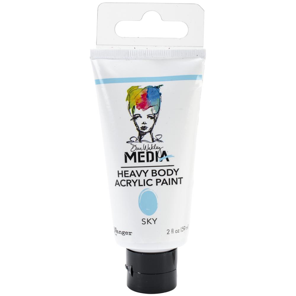 Sky - Dina Wakley Media Heavy Body Acrylic Paint 2oz Sky - Dina Wakley Media Heavy Body Acrylic Paint 2oz