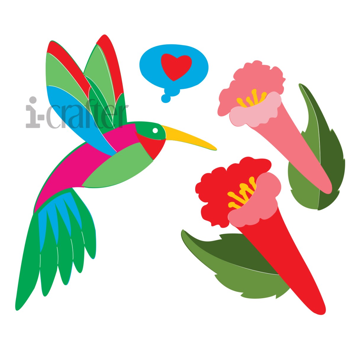 Hummingbird Happiness - Die Set