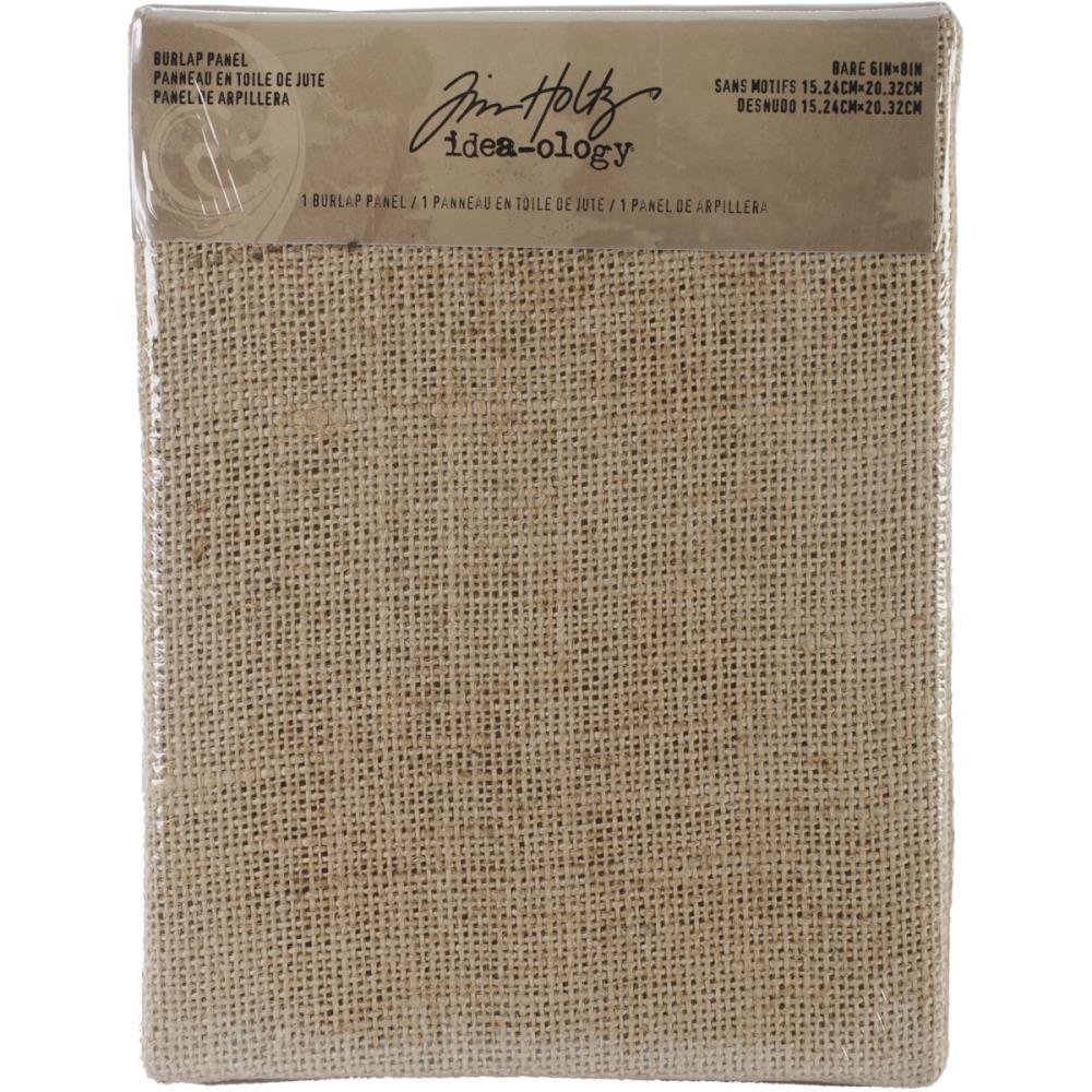 Idea-Ology - Bare Burlap Panel - 6"X8"