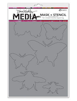 Insects - Dina Wakley Media Stencils - 9"X6"