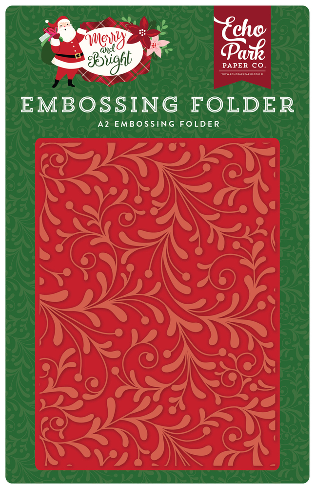 Holiday Flourish Embossing Folder - Echo Park Holiday Flourish Embossing Folder - Echo Park
