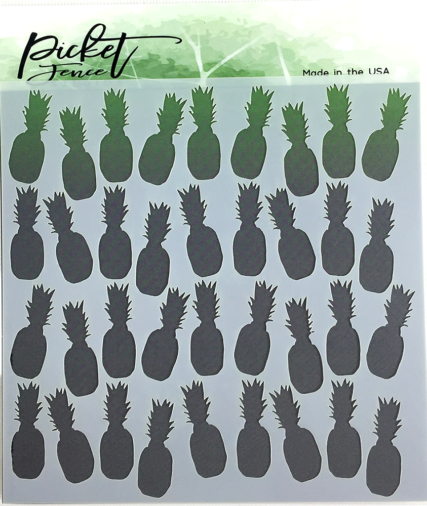 Pineapple Collage - Stencil