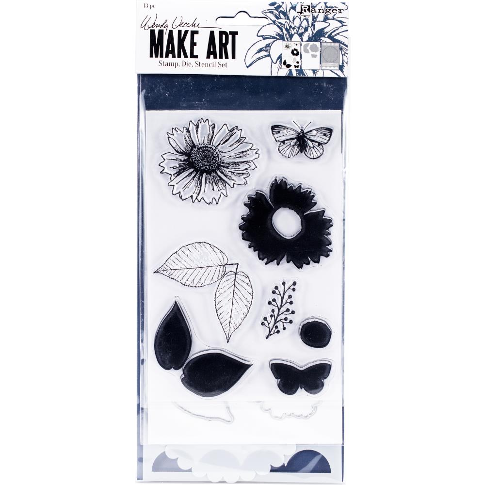 Country Flowers - Stamp/Die/Stencil Set