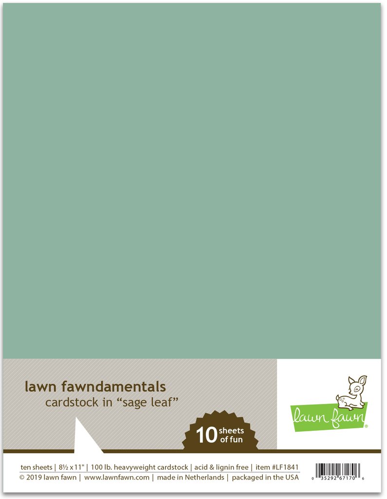 Sage Leaf - Cardstock