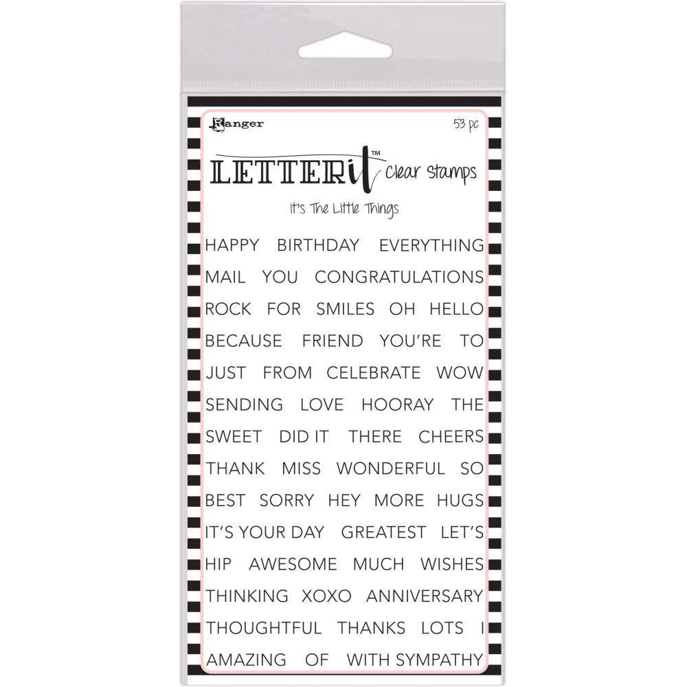 It's The Little Things - Ranger Letter It Clear Stamp Set