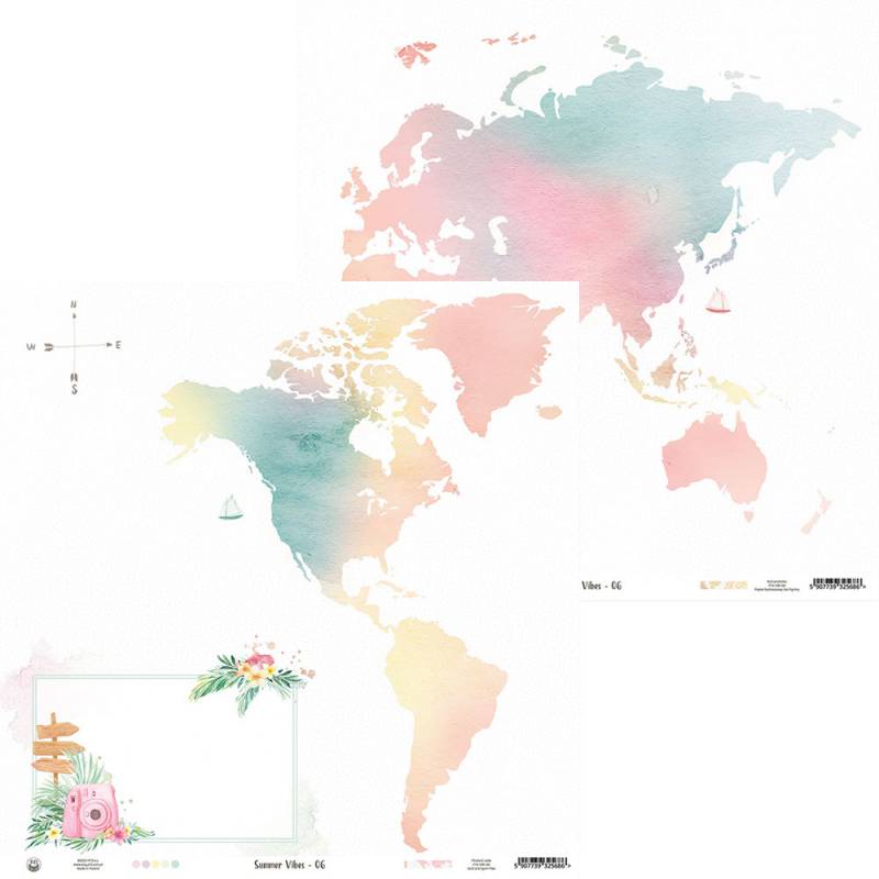 Paper 06 - 12"x12" - Summer Vibes Paper 06 - 12"x12" - Summer Vibes