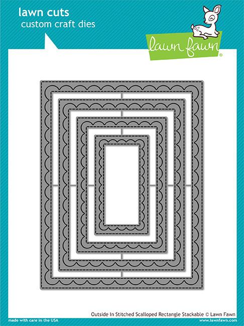 Outside in Stitched Scalloped Rectangle Stackables- lawn cuts