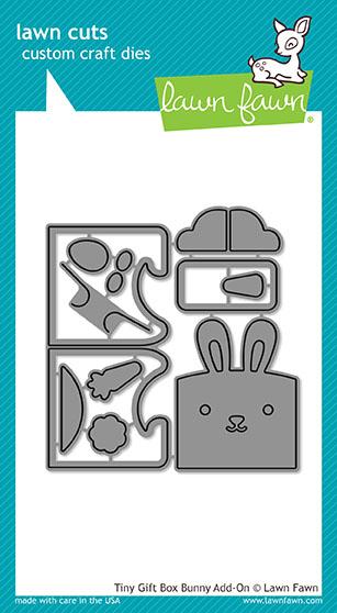 Tiny Gift Box Bunny Add-On - Lawn Cuts Tiny Gift Box Bunny Add-On - Lawn Cuts