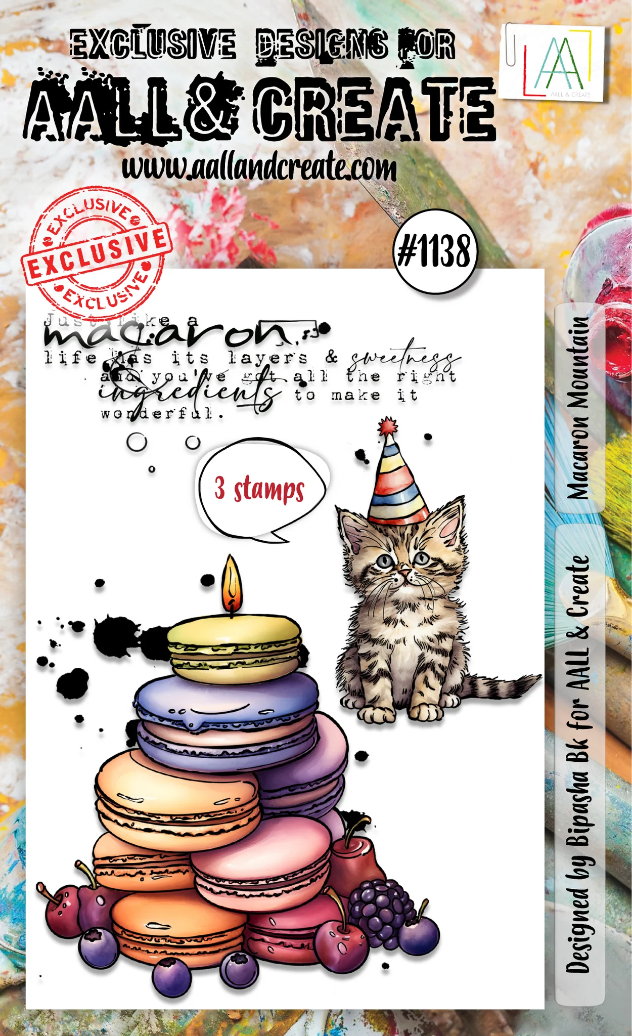 Macaron Mountain - #1138 - A6 Stamp Set Macaron Mountain - #1138 - A6 Stamp Set