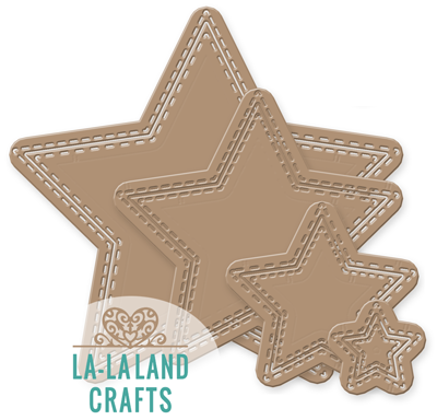 Double Stitched Stars - Die Double Stitched Stars - Die