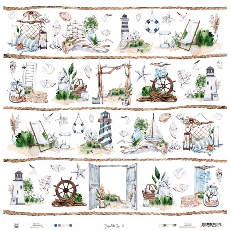 Paper 04 - Beyond the Sea - 12"x12"