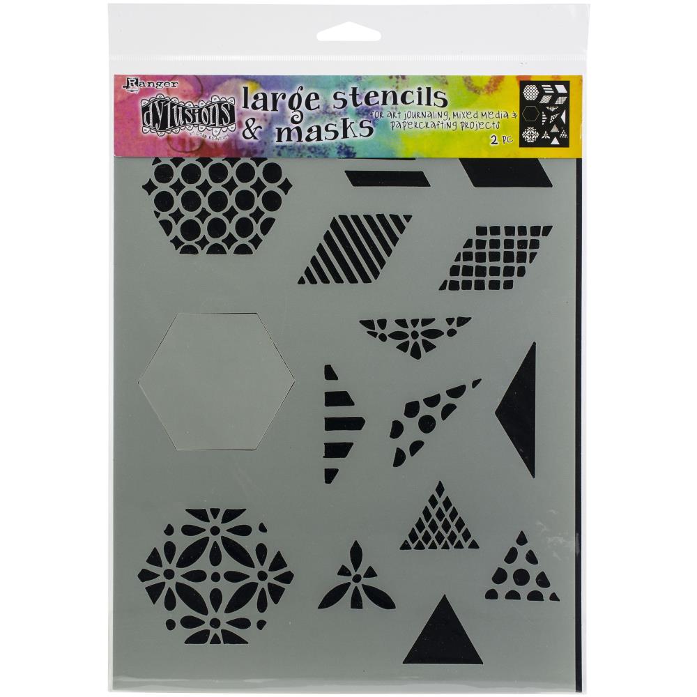 1.5" Quilt - 9x12" - Dyan Reaveley's Dylusions Stencils
